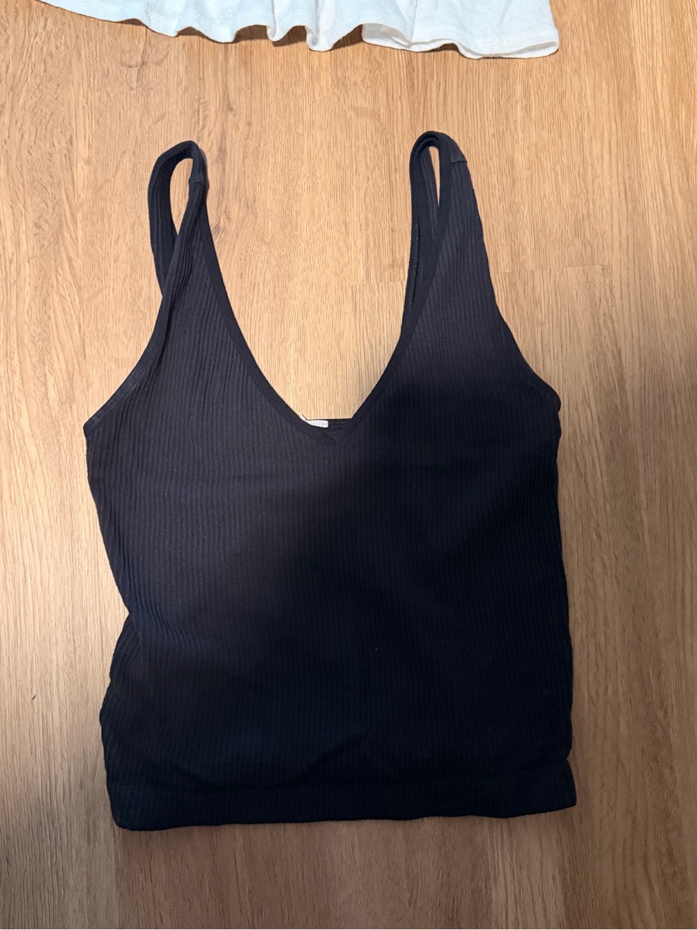 Old Navy  Black Ribbed V-Neck Tank Top